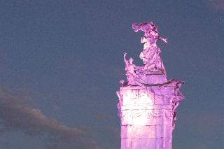 11 The Monument to the Spaniards Monumento de los Espanoles After Sunset In Palermo Buenos Aires